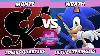 Patchwork 2024 TOP 8  Wrath Sonic Vs Monte Game amp Watch Smash Ultimate  SSBU [upl. by Kelwunn]