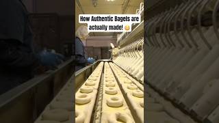 How Authentic Bagels are actually made 😳 Part 1 bagels bagelshop bagelsandwich [upl. by Walkling]