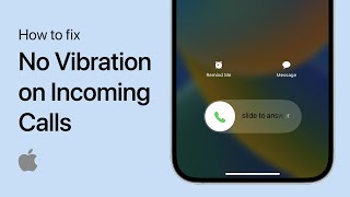 How To Fix iPhone Not Vibrating on Incoming Calls [upl. by Sirrah734]