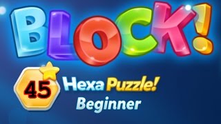 BLOCK Hexa Puzzle Beginner Level 45 Rotate  Lösung Solution Walkthrough [upl. by Carine]