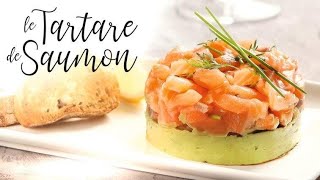 Recette  Le tartare de saumon [upl. by Liatnahs643]