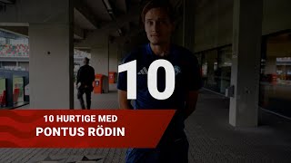 Pontus Rödin som golfspiller  10 Hurtige [upl. by Leiuqeze987]