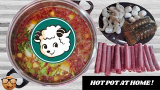 Chinese HOT POT at HOME  Little Sheep broth base  Simple and Easy [upl. by Narok351]