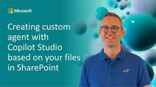 Creating custom agent with Copilot Studio based on your files in SharePoint [upl. by Ahsinrat693]