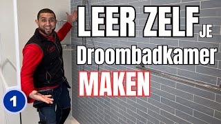 Leer Zelf Je Droombadkamer Maken Ultieme Badkamerrenovatie Sloop amp Basisinstallaties  Deel 1 [upl. by Ogirdor]