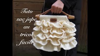 TUTO SAC JUPE AU TRICOT FACILE [upl. by Leanora854]