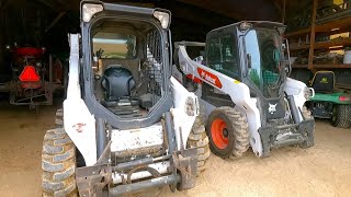 Which Skid Steer Loader is Better Reviewing Our New S66 Bobcat Skid Steer [upl. by Arrahs]