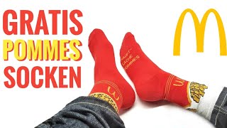 Heute Gratis Pommes Socken bei McDonalds  Samstags Überraschungs Deal beim 32 Tage Oster Countdown [upl. by Gniliem]