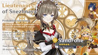 NEW UPDATE SANDRONE THE MARIONETTE AGE PERSONALITY KEY TRAITS VOICELINE amp MORE  Genshin Impact [upl. by Pournaras]