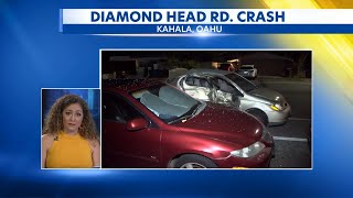 Three hospitalized after crash on Diamond Head Road [upl. by Assirac310]