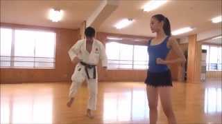 Ballerina Meets JKA Karate  Beginner Training With Tatsuya Naka [upl. by Saum471]