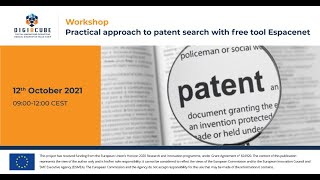 Practical approach to patent search with free tool Espacenet [upl. by Etnahc]