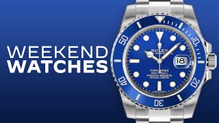 Rolex Submariner quotSmurfquot White Gold Reviewed Mens Watches For Holiday Shopping 2020 [upl. by Cornela]