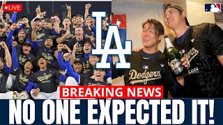 DODGERS ADVANCE TO NLCS THIS SHOOK THE MLB CHECK OUT THE TEAM CELEBRATION Los Angeles Dodgers [upl. by Adraynek]