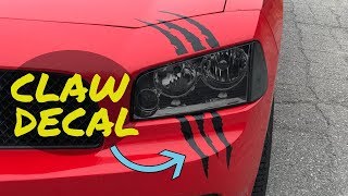 HEADLIGHT CLAW DECAL  Installation amp Where to Buy [upl. by Lark775]