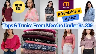 Meesho Tops and Tunics Haul  Meesho Tops Haul  Affordable Meesho Tops Haul [upl. by Siskind]