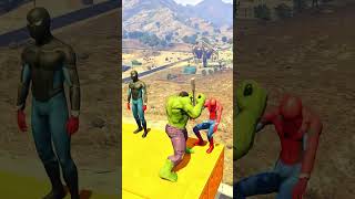 GTA 5 Epic Ragdoll  SpiderMan JumpsFails ep 274 shorts viral [upl. by Iralav]