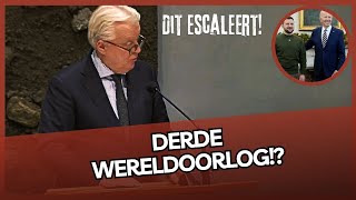 Ralf Dekker FVD laat geen spaan heel van Biden Zelensky amp Rutte in IJZERSTERK betoog [upl. by Garbers]