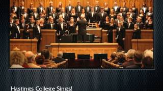 Distler Praise to the Lord the Almighty The Hastings College Choir [upl. by Vaientina339]