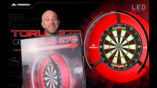 NEW TORUS 270 MISSION DARTS LIGHT SETUP amp REVIEW WITH ADAM WHITE [upl. by Ettegirb132]