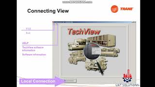 Trane Techview installation full Training on how to connect to chiller with laptop and Configure [upl. by Nitneuq540]