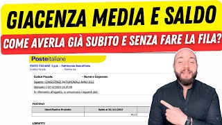 GIACENZA MEDIA Poste 2024 come ottenerla subito e senza fare file [upl. by Elimaj]