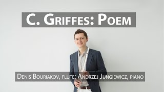 C Griffes Poem for Flute and Orchestra A93 arr for flute and piano by G Barrère [upl. by Naujd443]