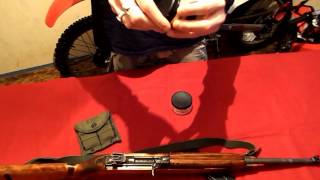 Toms Pine Tar and Toms 13 mix Military Gunstock wax on M1 Carbine [upl. by Ynotna]