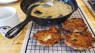 Breaded Southern Fried Pork Chops Recipe With Tutorial  The Hillbilly Kitchen [upl. by Sredna]