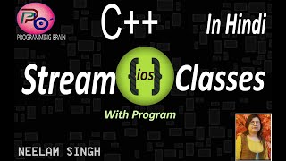 C Streams  Stream Classes in C Like istream  ostream etc with Example by Programming Brain [upl. by Rosabelle]