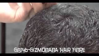 GB146–Gizmobaba Hair Building Fiber Instant Hair Loss Solution [upl. by Kcirrej]