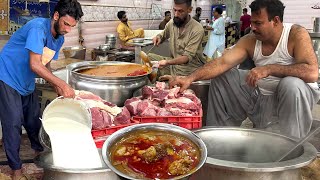 JAVED NIHARI RECIPE  Most Famous Nihari In Karachi  Amazing Street Food of Pakistan [upl. by Tirrag]