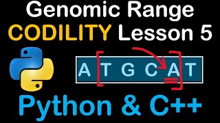 Genomic Range Query Solution in Python and C Codility Solutions Lesson 5 [upl. by Hopkins]