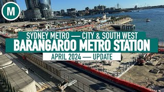 Barangaroo Metro Station — April 2024 [upl. by Jeannie]