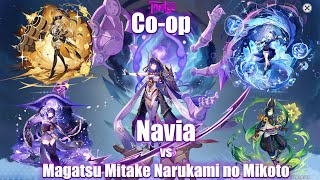 Random coop Navia Furina Raiden Shogun amp Tighnari vs Magatsu Mitake Narukami no Mikoto [upl. by Tompkins]