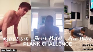 Briar Nolet Myles Erlick amp Alan Nolet  Plank Challenge [upl. by Ai]