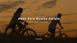 Heen Sare Numba Awidin  හීන් සැරේ නුබ ඇවිදින් slowed  reverb [upl. by Ramon]