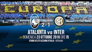 9ª giornata 23 ottobre 2016 AtalantaInter 21 [upl. by Eelanaj18]