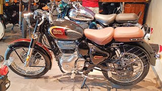 New Royal Enfield Classic 350 Halcyon Black 2024 Features Price Mileage Detailed Review [upl. by Elaynad]