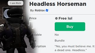 The FREE Headless Horseman Incident Roblox [upl. by Llenaj]