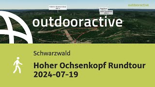 Wanderung im Schwarzwald Hoher Ochsenkopf Rundtour 20240719 [upl. by Leslie]