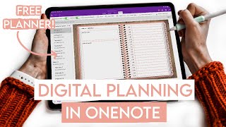 HOW TO Digital Planning in OneNote  FREE Digital Planner [upl. by Sifan]