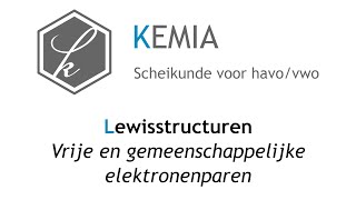 Lewisstructuren Vrije en gemeenschappelijke elektronenparen [upl. by Merna]