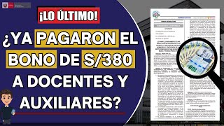 ¿𝐘𝐀 𝐏𝐀𝐆𝐀𝐑𝐎𝐍 𝐄𝐋 𝐁𝐎𝐍𝐎 𝐃𝐄 𝐒𝟑𝟖𝟎 𝐀 𝐃𝐎𝐂𝐄𝐍𝐓𝐄𝐒 𝐘 𝐀𝐔𝐗𝐈𝐋𝐈𝐀𝐑𝐄𝐒 𝐍𝐎𝐌𝐁𝐑𝐀𝐃𝐎𝐒 𝐘 𝐂𝐎𝐍𝐓𝐑𝐀𝐓𝐀𝐃𝐎𝐒 [upl. by Pytlik]