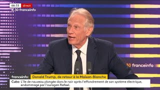 Le 8h30 FranceInfo de Dominique De Villepin jeudi 7 novembre 2024 [upl. by Teteak]