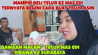 MAMPIR BELI TELUR amp JADI TAU CARA PEMBUATAN TELUR ASIN ALA PAK SAKUR DAN MAS EDI‼️DAPAT REJEKI LAGI [upl. by Brahear]