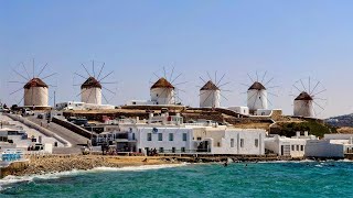 A Walking Tour in Mykonos Day 1 Mykonos Town Little Venice Windmills of Mykonos [upl. by Allicserp]