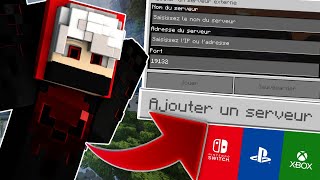 REJOINDRE UN SERVEUR PERSONALISÉ SUR MINECRAFT CONSOLE [upl. by Ullund136]