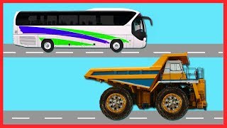 Invatam Dimensiunile MIC si MARE Masina de Politie Camionul Autobuzul [upl. by Mathias]