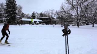 CROSS COUNTRY SKIING NORTH BOULDER PARK [upl. by Aerbua]